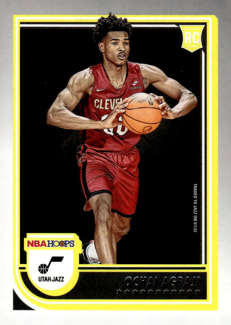 2022-23 NBA Hoops #244 Ochai Agbaji (front)