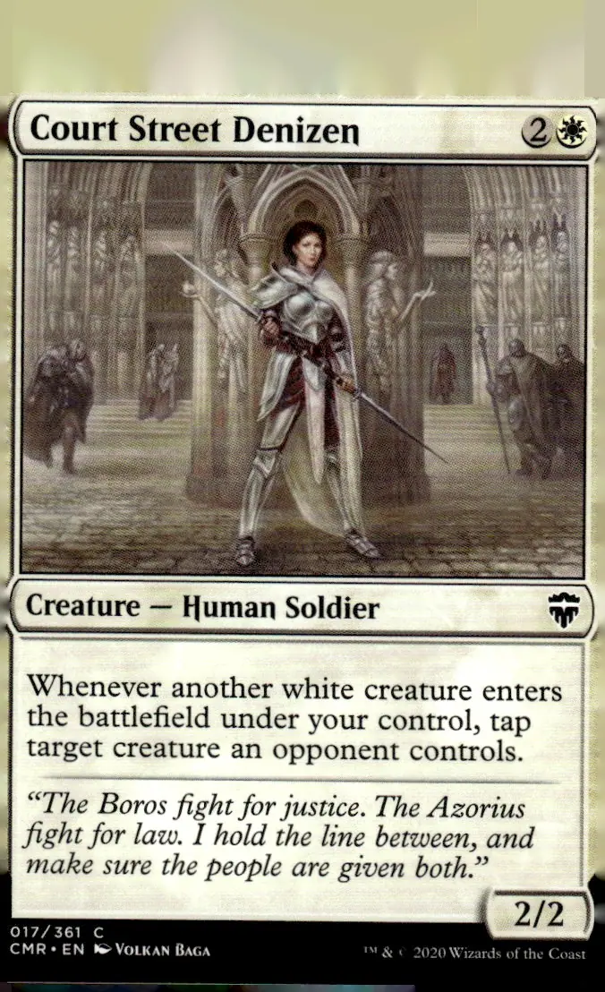 2020 Commander Legends (CMR) #017/361 Court Street Denizen (front)