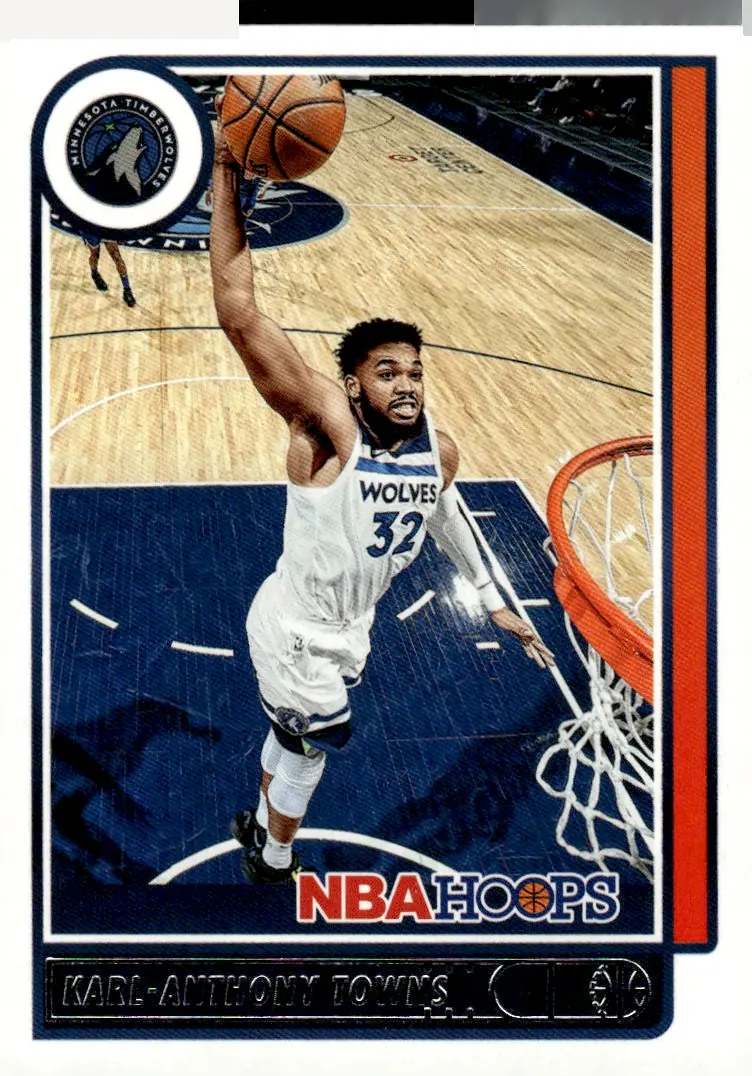 2021-22 NBA Hoops #141 Karl-Anthony Towns (front)