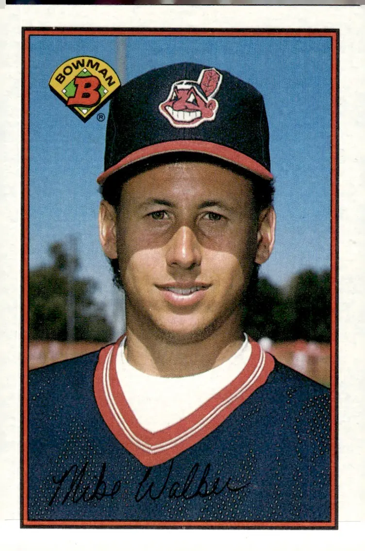1989 Bowman #77 Mike Walker (front)
