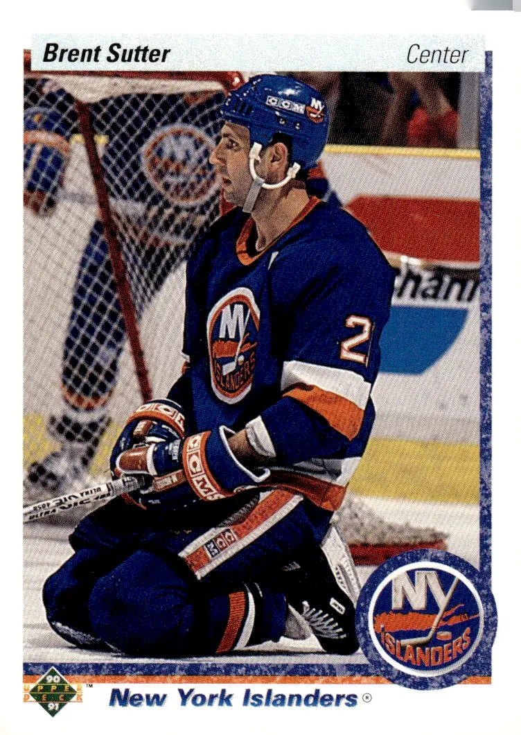 1990-91 Upper Deck #249 Brent Sutter (front)