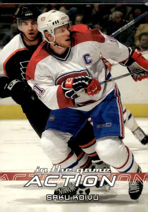 2003-04 In The Game Action #391 Saku Koivu