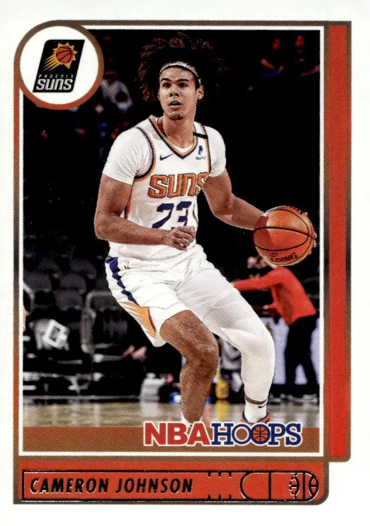 2021-22 NBA Hoops #56 Cameron Johnson (front)