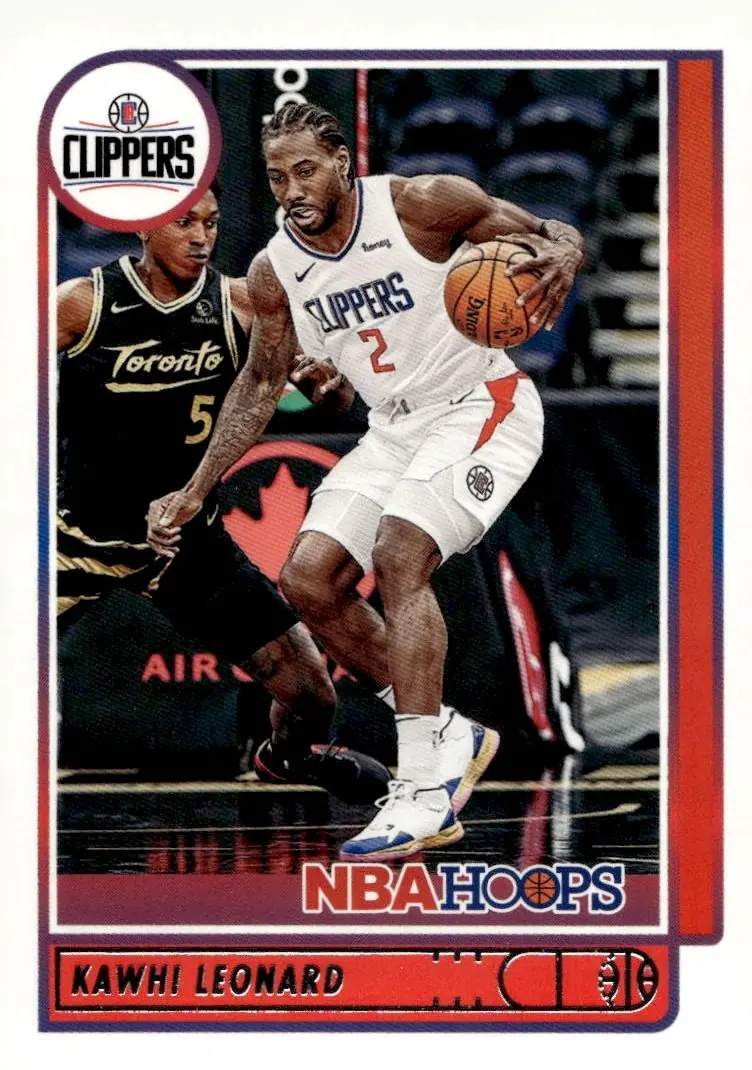 2021-22 NBA Hoops #76 Kawhi Leonard (front)