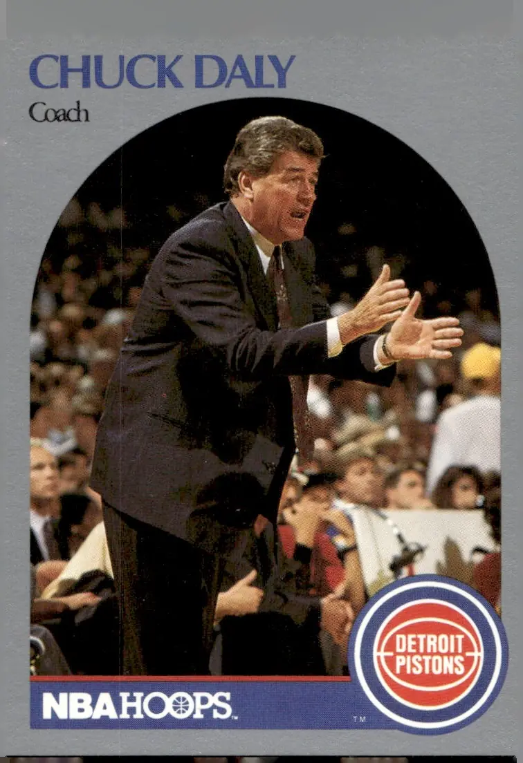 1990-91 NBA Hoops #312 Chuck Daly (front)