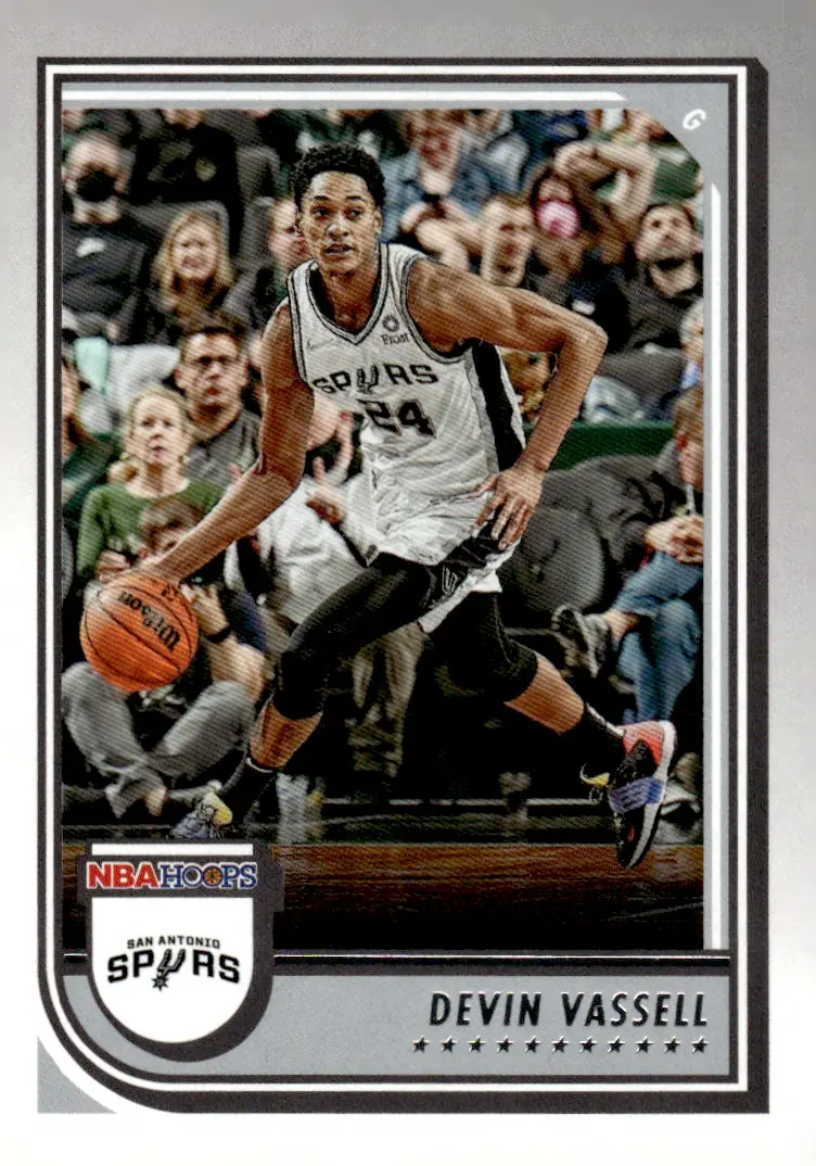 2022-23 NBA Hoops #152 Devin Vassell (front)