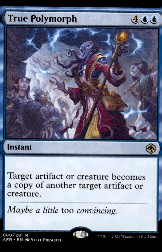 2021 Magic: The Gathering - Adventures in the Forgotten Realms (AFR) #080/281 True Polymorph (front)