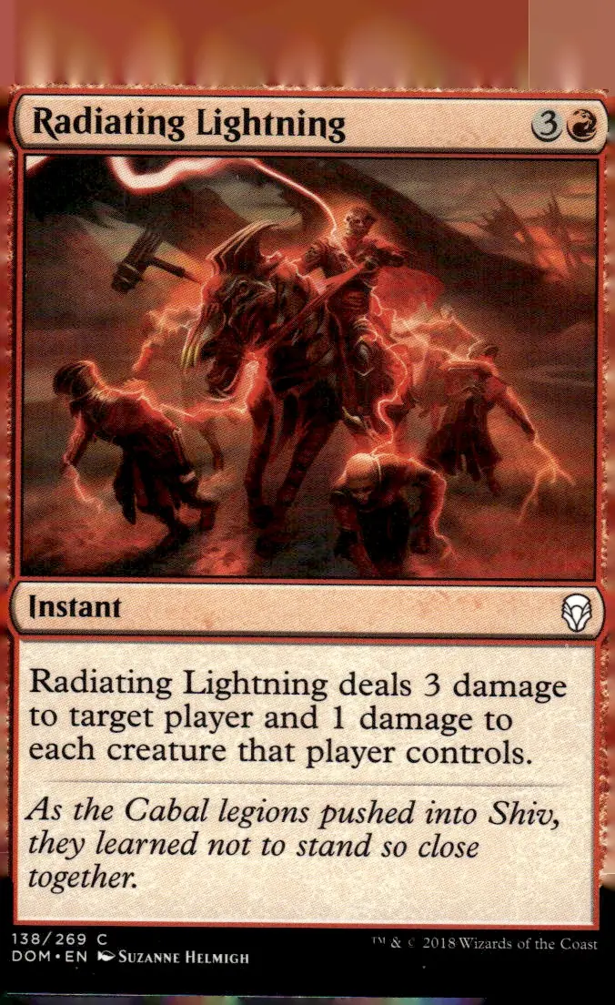 2018 Dominaria (DOM) #138/269 Radiating Lightning (front)
