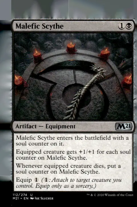 2020 Core Set 2021 (M21) #112/274 Malefic Scythe