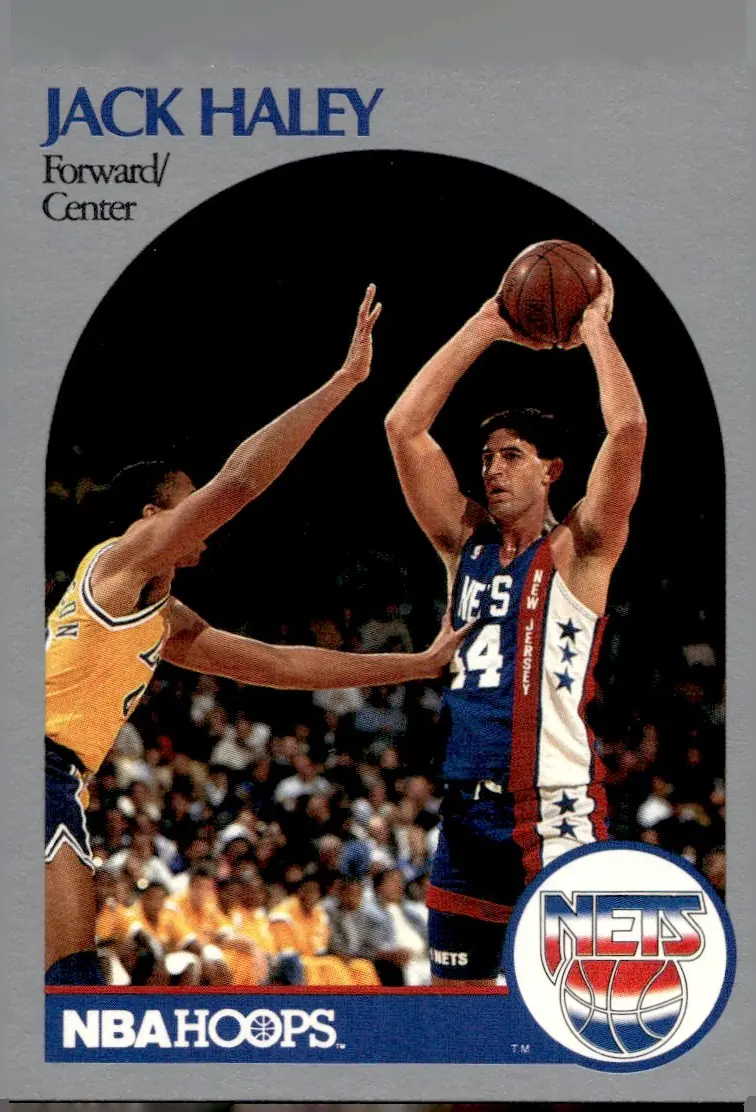 1990-91 NBA Hoops #197 Jack Haley (front)