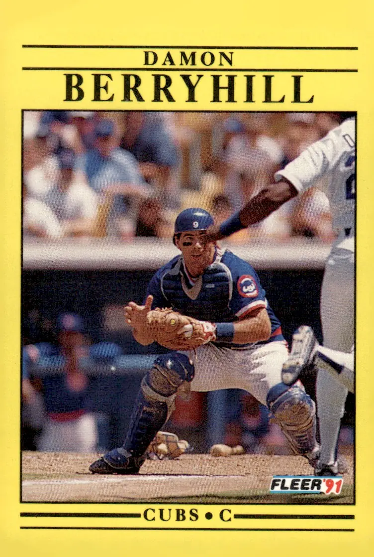 1991 Fleer #414 Damon Berryhill (front)
