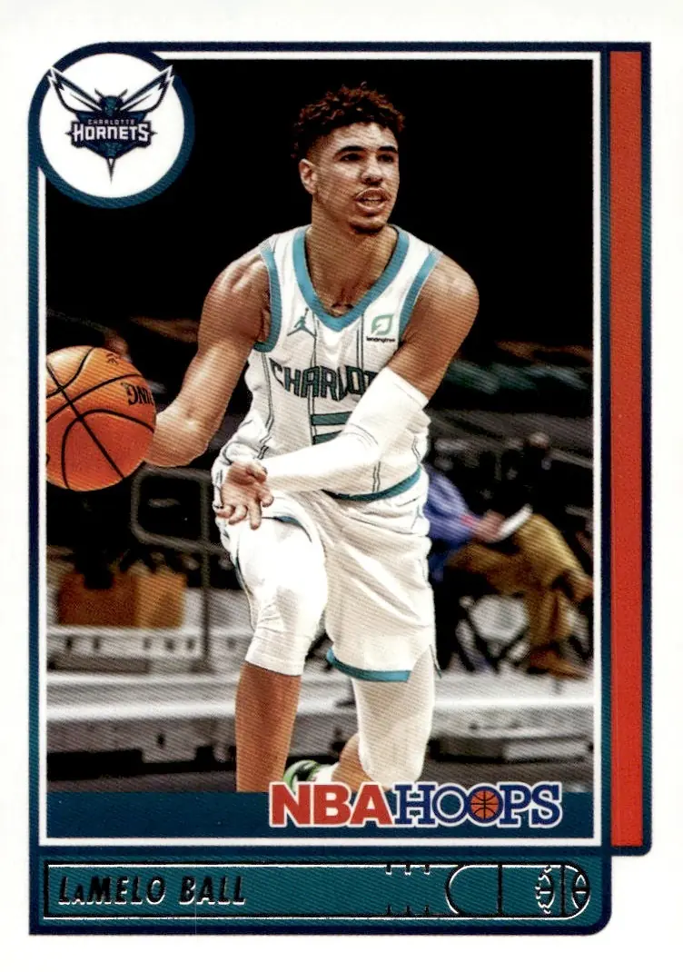 2021-22 NBA Hoops #140 LaMelo Ball (front)