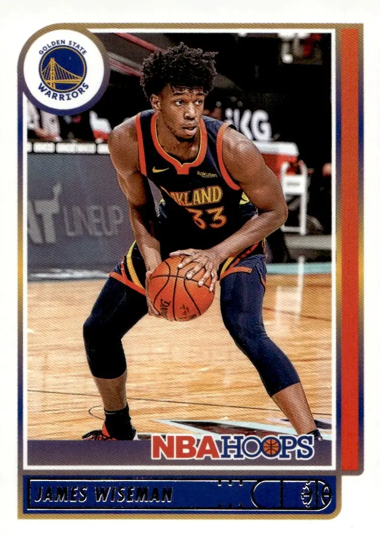 2021-22 NBA Hoops #58 James Wiseman (front)