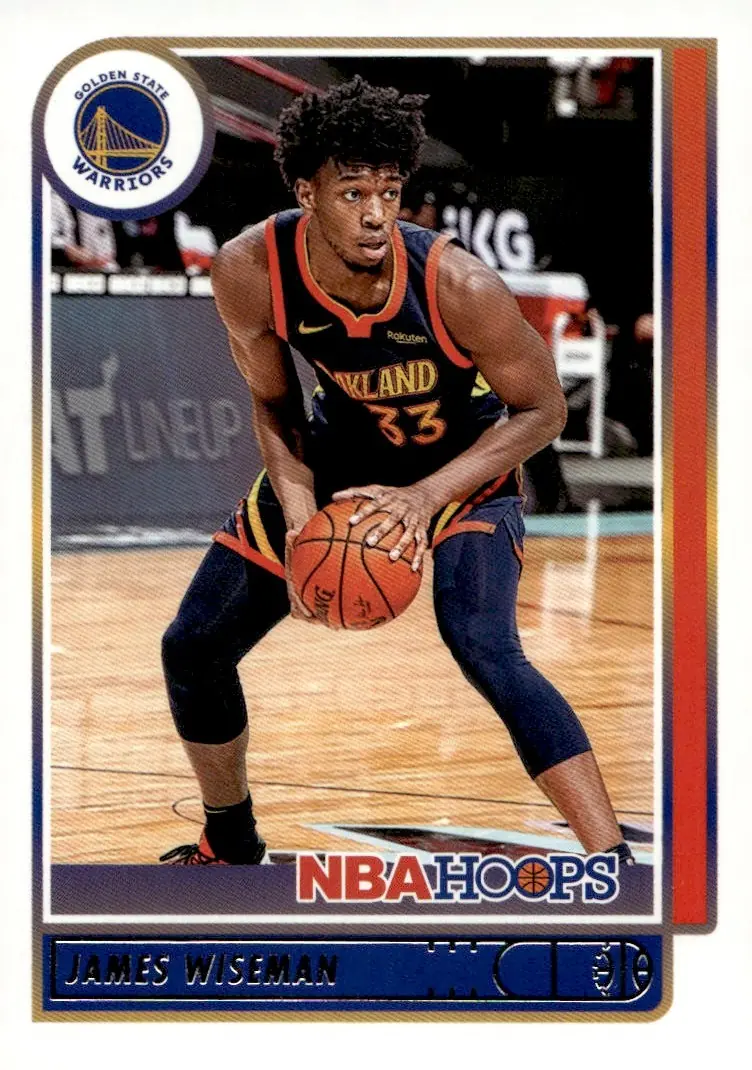 2021-22 NBA Hoops #58 James Wiseman (front)