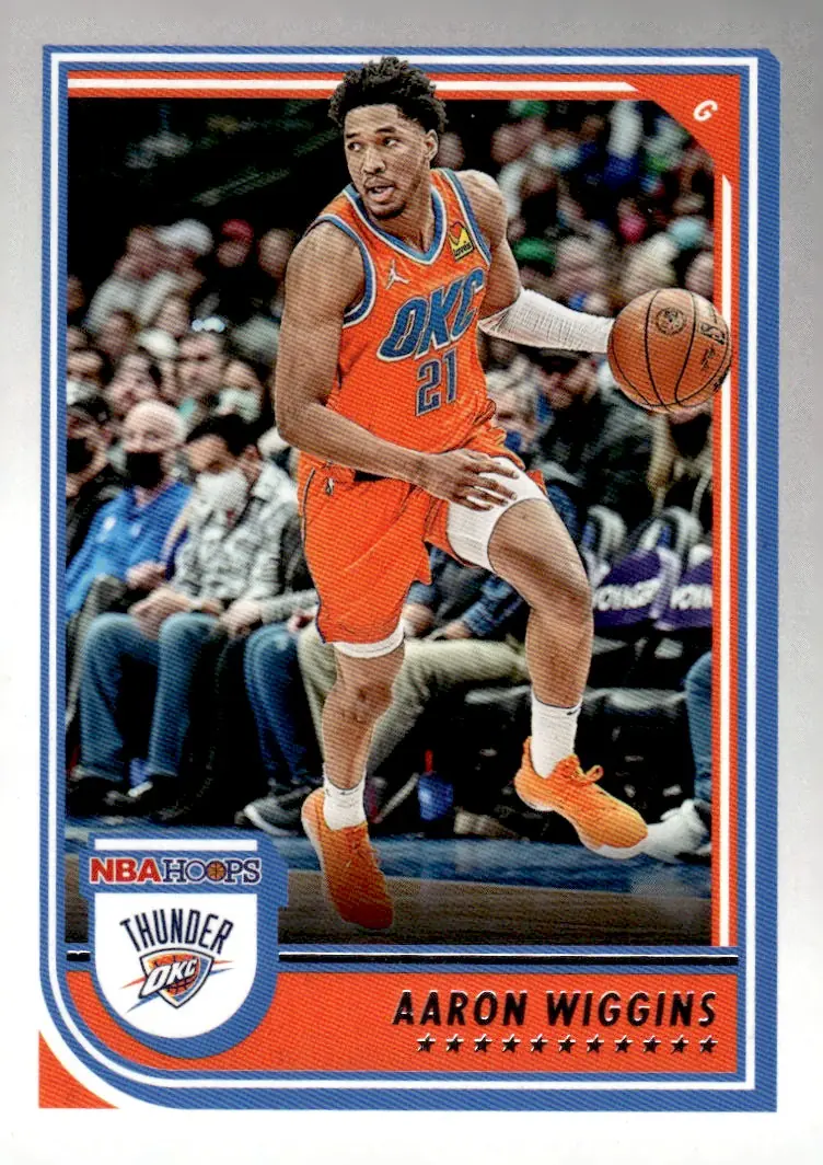 2022-23 NBA Hoops #206 Aaron Wiggins (front)
