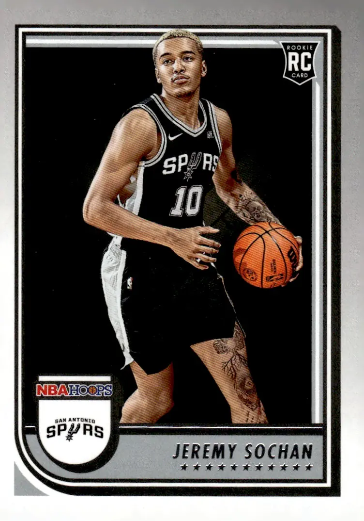 2022-23 NBA Hoops #239 Jeremy Sochan (front)