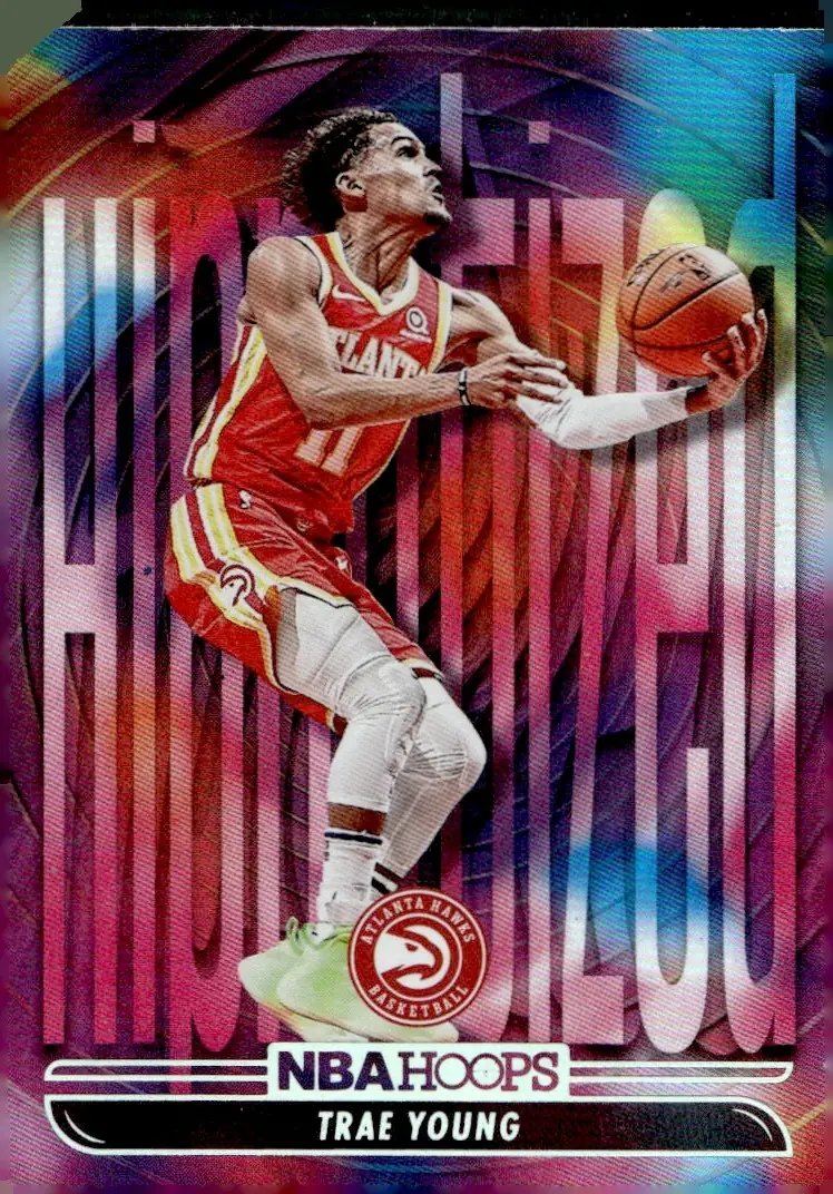 2021-22 NBA Hoops #11 Trae Young (front)