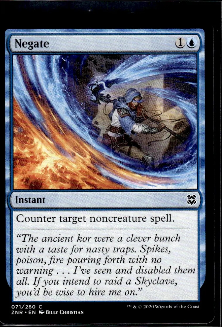 2020 Zendikar Rising (ZNR) #071/280 Negate (front)