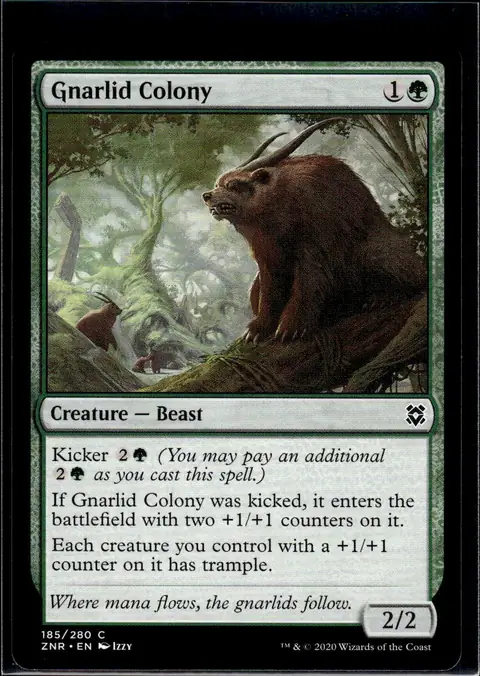2020 Zendikar Rising (ZNR) #185/280 Gnarlid Colony