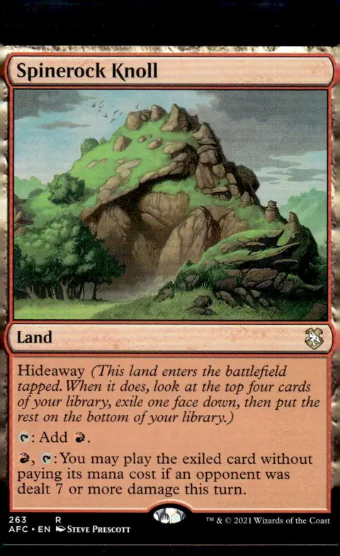 2021 Adventures in the Forgotten Realms Commander (AFC) #263 Spinerock Knoll