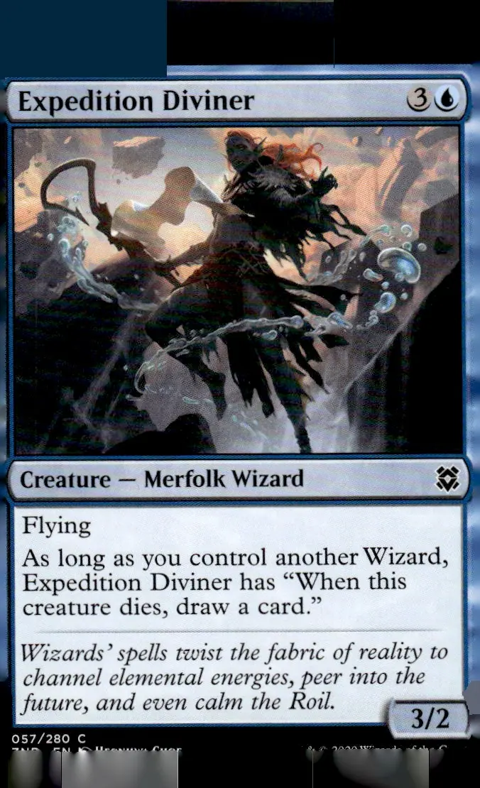 2020 Zendikar Rising (ZNR) #057/280 Expedition Diviner (front)