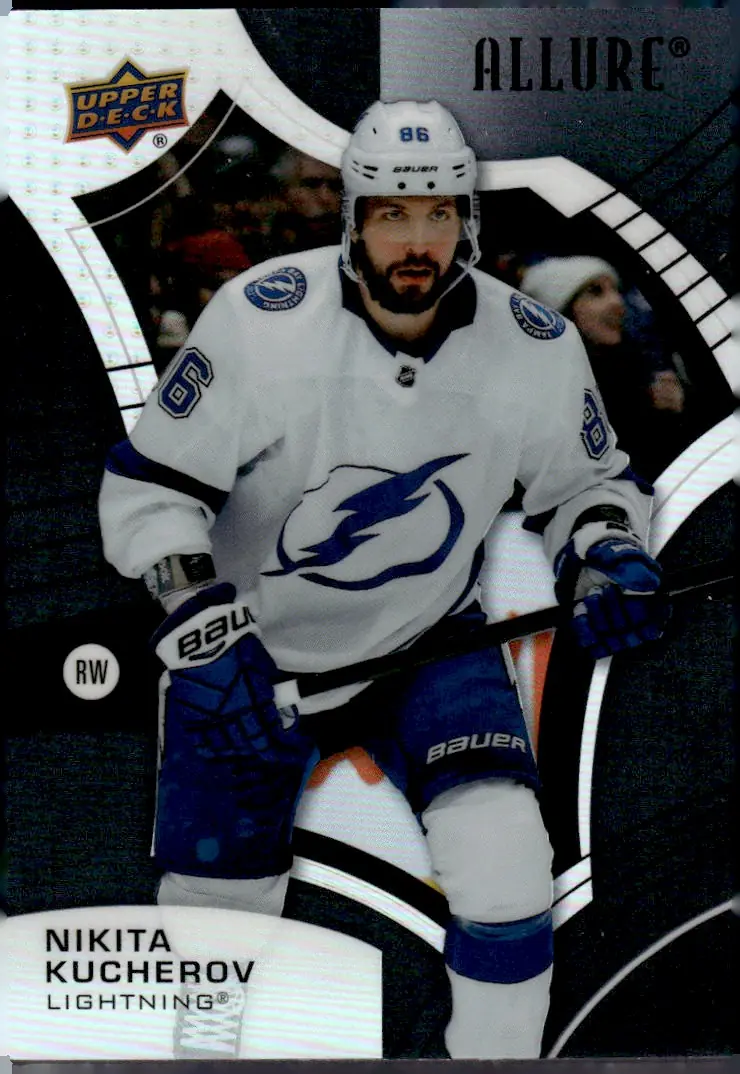 2021-22 Upper Deck Allure #15 Nikita Kucherov – Black Rainbow (front)