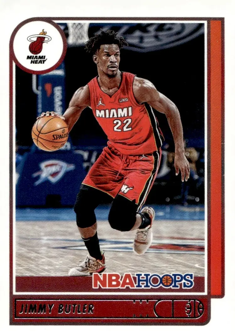 2021-22 NBA Hoops #10 Jimmy Butler (front)