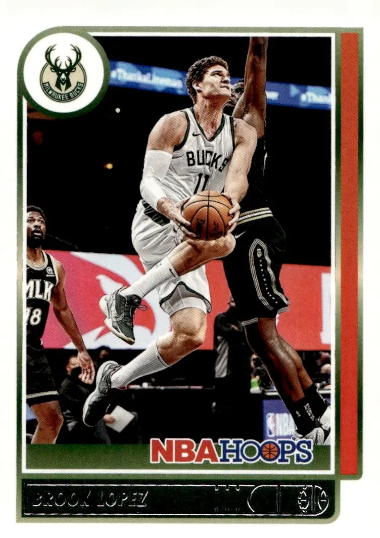 2021-22 NBA Hoops #73 Brook Lopez (front)