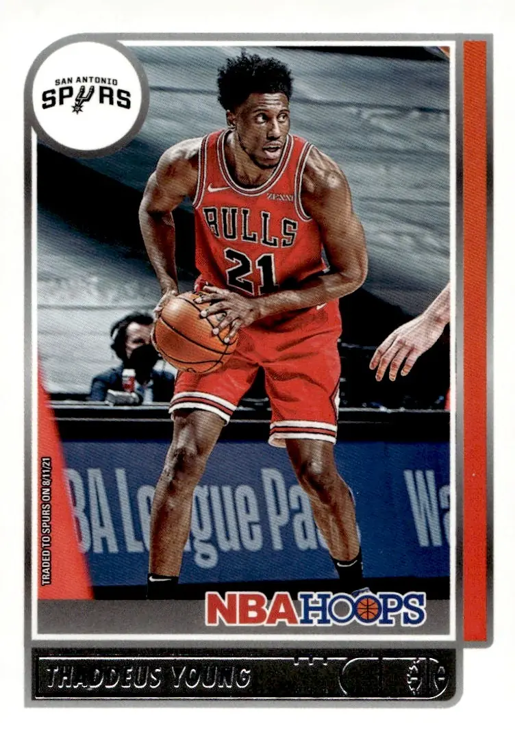 2021-22 NBA Hoops #65 Thaddeus Young (front)