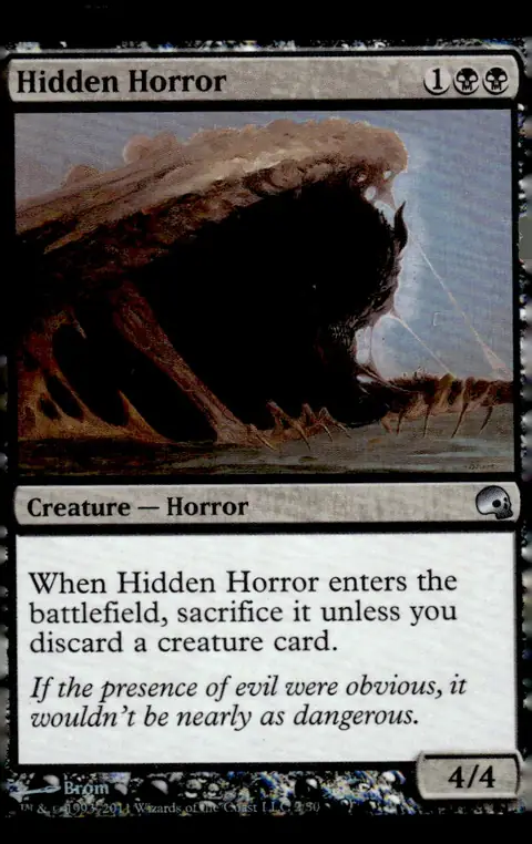 2011 Magic: The Gathering - Premium Deck Series: Graveborn (PD3) #2 Hidden Horror – Foil