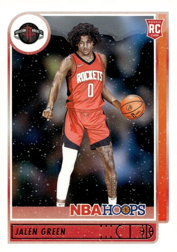 2021-22 NBA Hoops #218 Jalen Green (front)