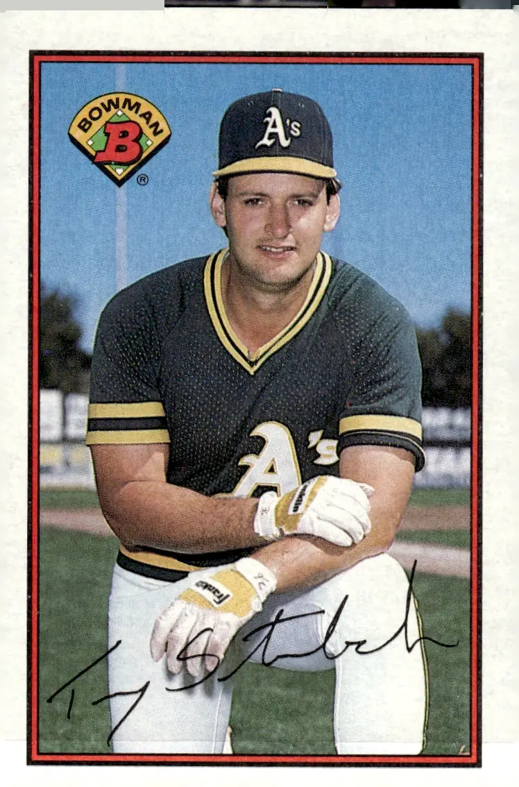 1989 Bowman #193 Terry Steinbach (front)