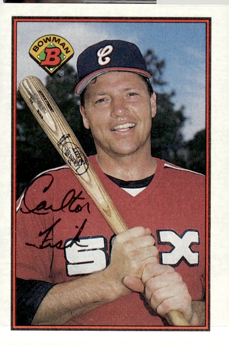 1989 Bowman #62 Carlton Fisk (front)