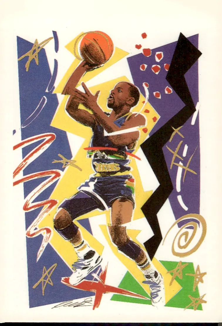1990-91 NBA Hoops #361 Michael Adams (front)