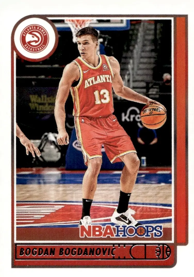 2021-22 NBA Hoops #168 Bogdan Bogdanovic (front)