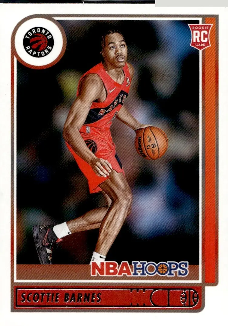 2021-22 NBA Hoops #227 Scottie Barnes (front)