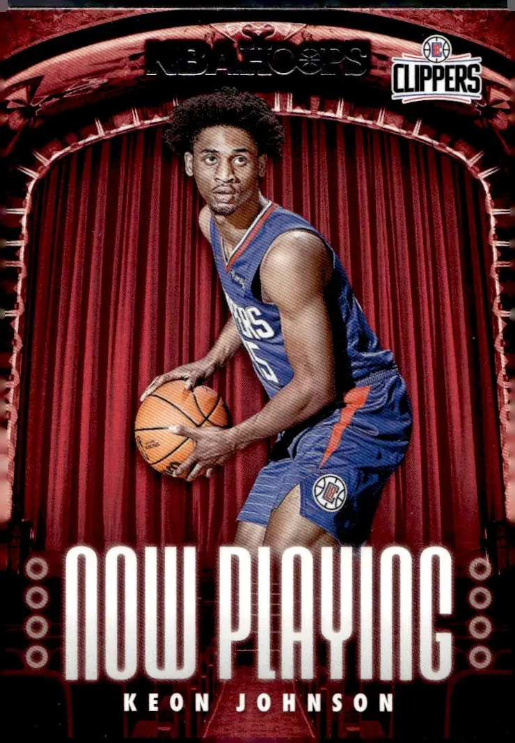 2021-22 NBA Hoops #21 Keon Johnson (front)