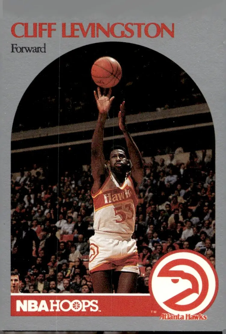 1990-91 NBA Hoops #29 Cliff Levingston (front)