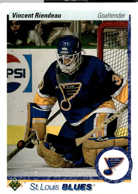 1990-91 Upper Deck #152 Vincent Riendeau – English