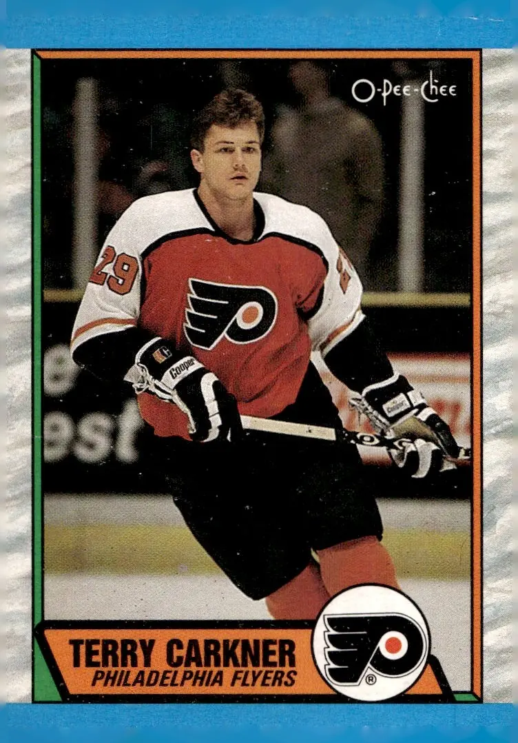 1989-90 O-Pee-Chee #3 Terry Carkner (front)