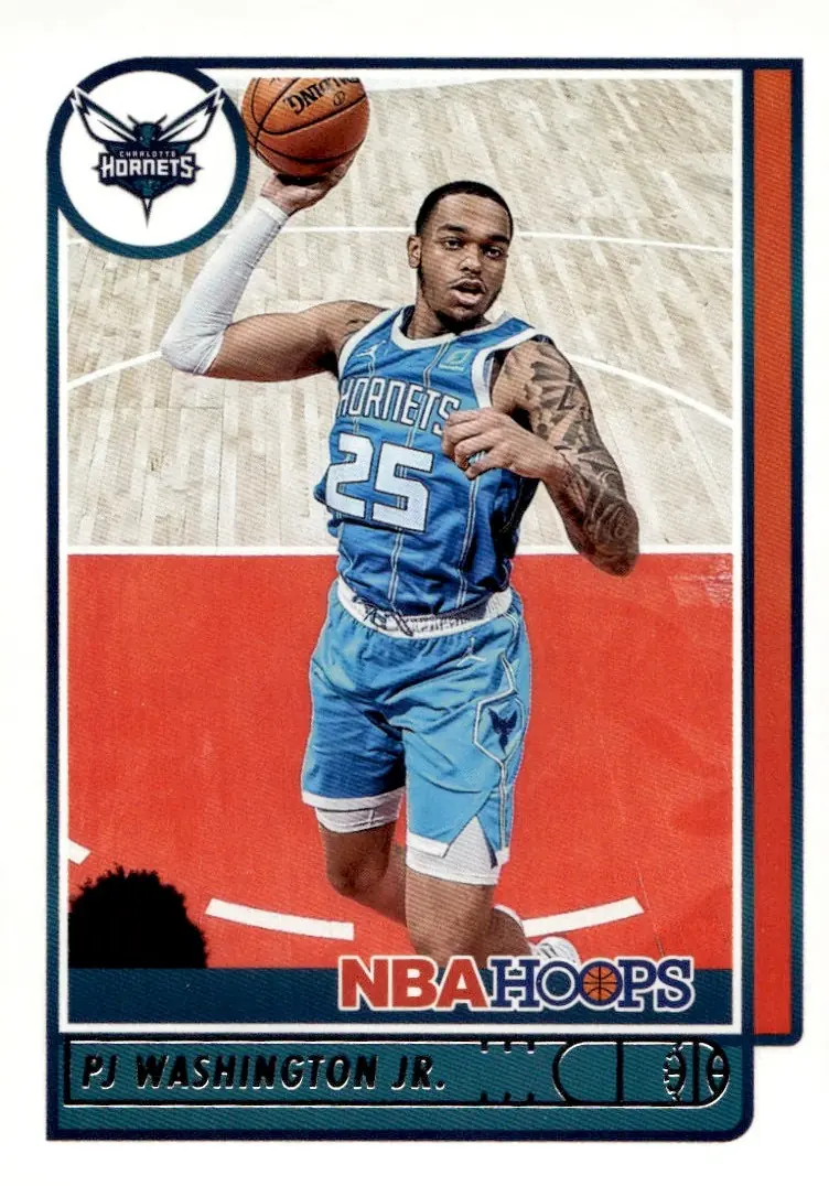 2021-22 NBA Hoops #170 PJ Washington Jr. (front)