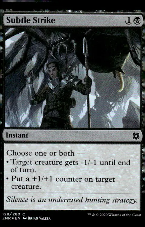 2020 Zendikar Rising (ZNR) #128/280 Subtle Strike – Foil