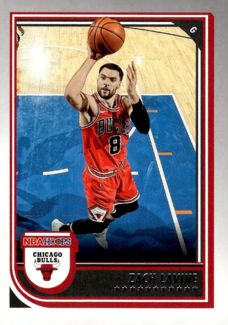 2022-23 NBA Hoops #74 Zach LaVine (front)