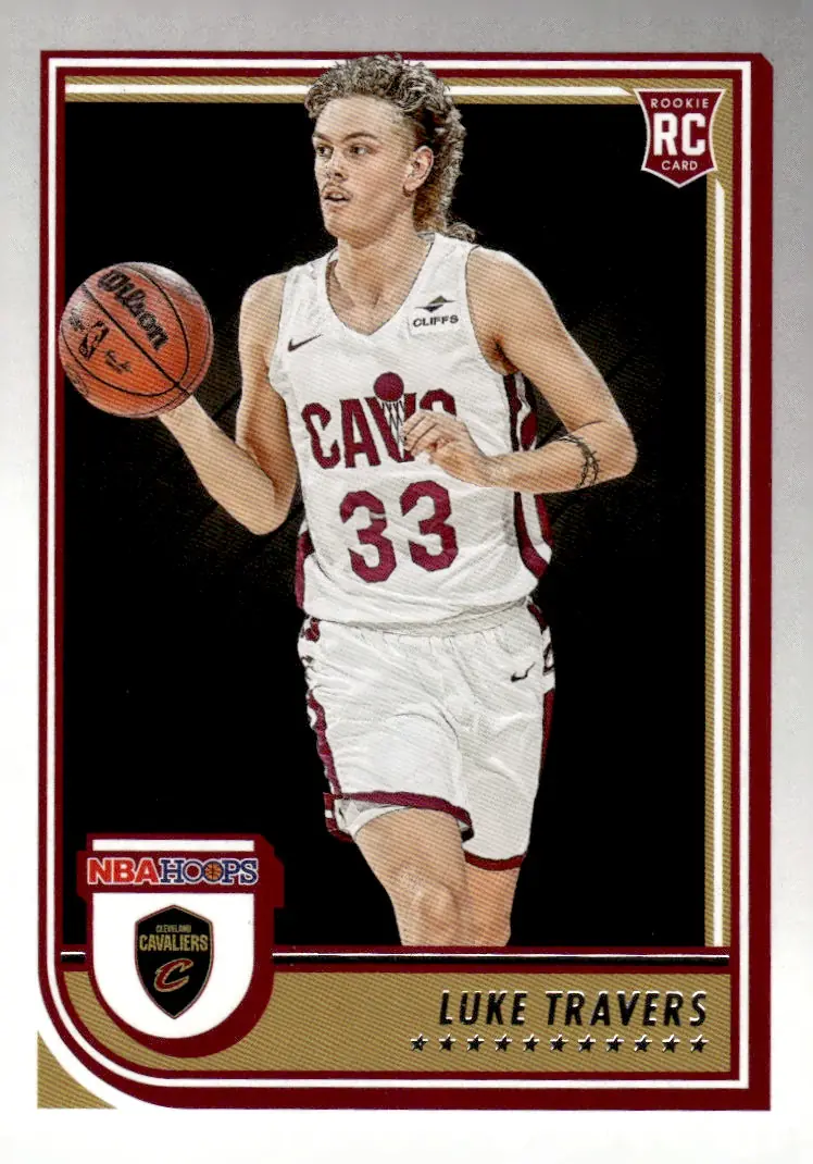 2022-23 NBA Hoops #272 Luke Travers (front)