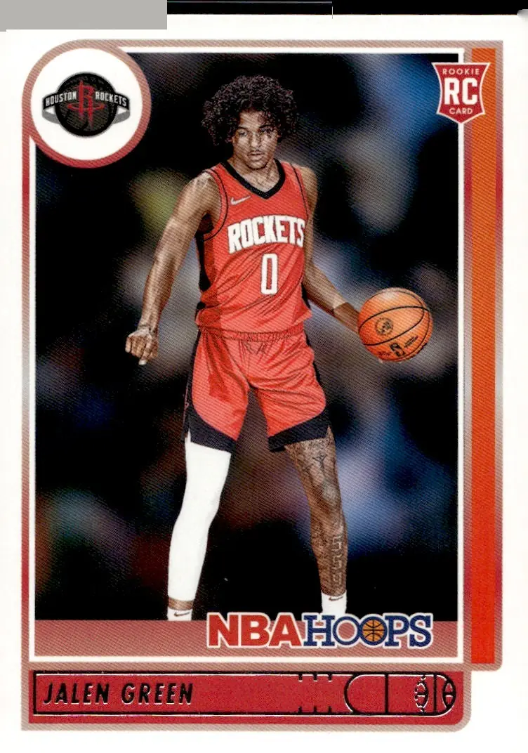 2021-22 NBA Hoops #218 Jalen Green (front)