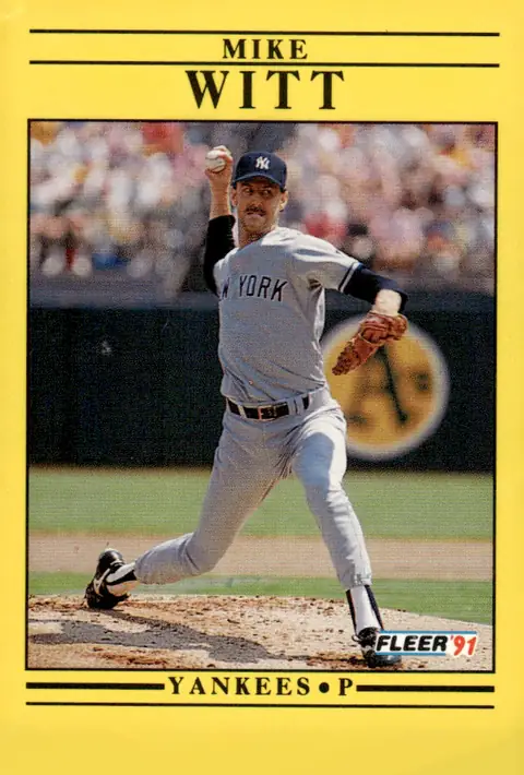 1991 Fleer #680 Mike Witt