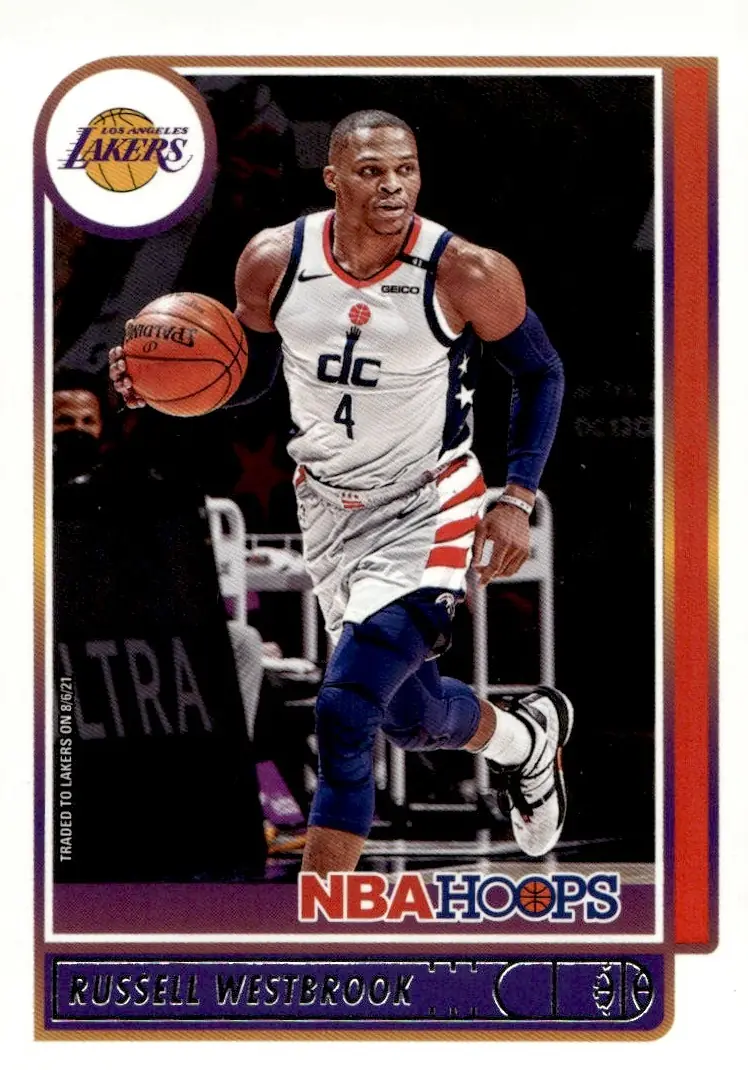 2021-22 NBA Hoops #90 Russell Westbrook (front)