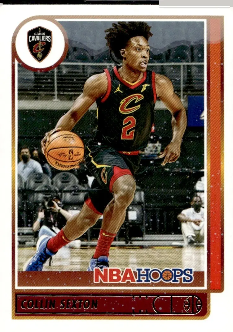 2021-22 NBA Hoops #85 Collin Sexton (front)
