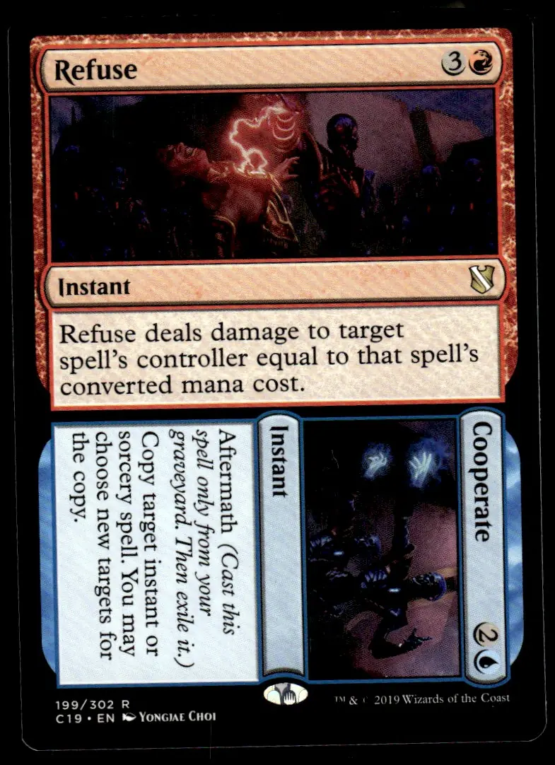 2019 Commander 2019 (C19) #199/302 Refuse // Cooperate (front)