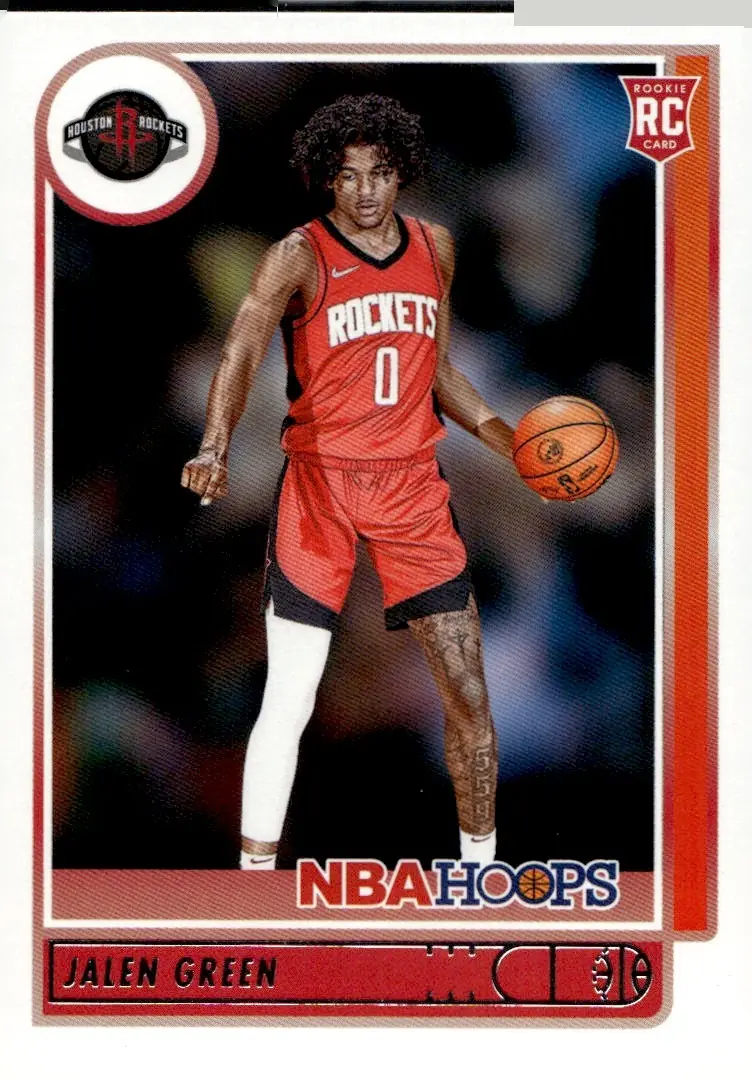 2021-22 NBA Hoops #218 Jalen Green (front)